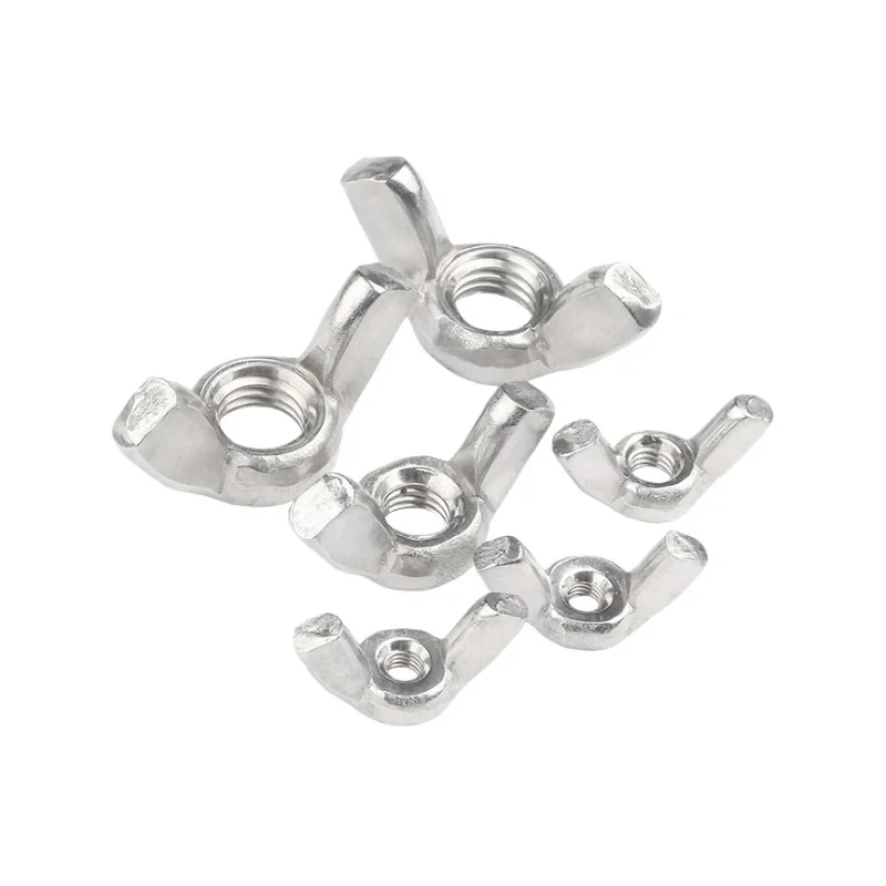 304 Stainless Steel Butterfly Wing Nuts UNC Standard 10#24 1/4 20 5/16 18 3/8 16 1/2 13 Manual Fastening Nut