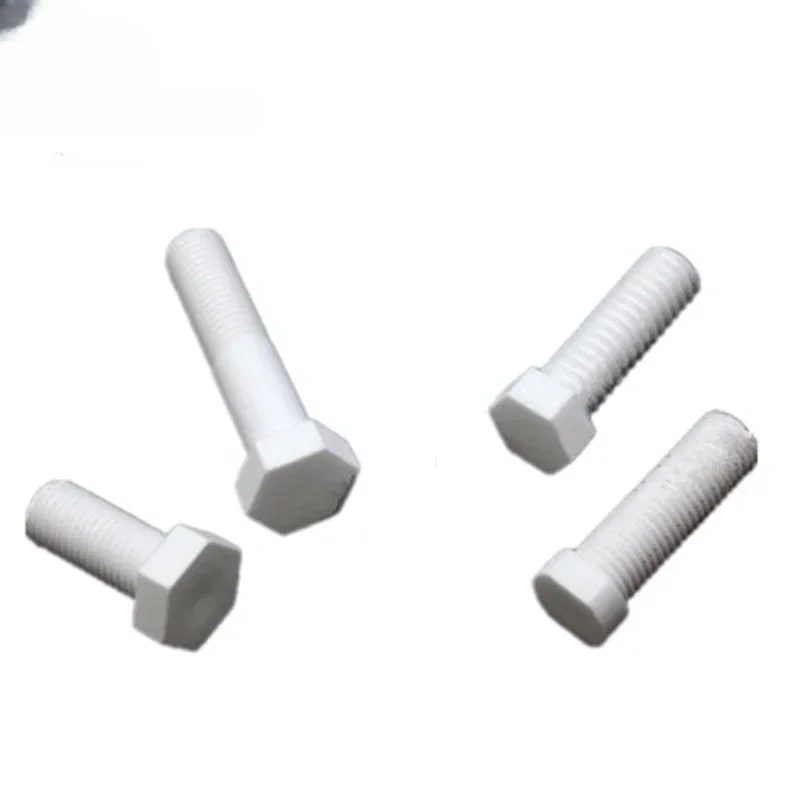 10pcs Professional Zirconia Insulation Bolts Ceramic Cap Screw Zro2 M5 - M10 Hexagon / Round Socket Cap Screw Bolt