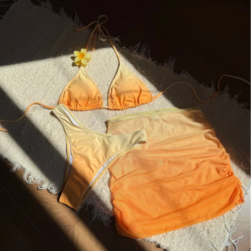 2026 مثير البيكينيات الإناث المايوه النساء ثلاث قطع ملابس السباحة الشاطئ ملابس سباحة لباس سباحة البرازيلي مجموعة البكيني بركة السباح