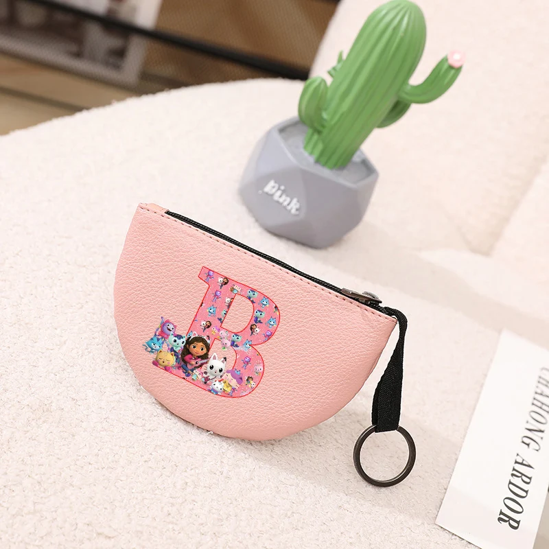 

Gabby Dollhouse Leather Coin Purse Boys Girls Kawaii Mini Zero Wallet Portable Anime Figures Large Capacity Wallets Purset Gift