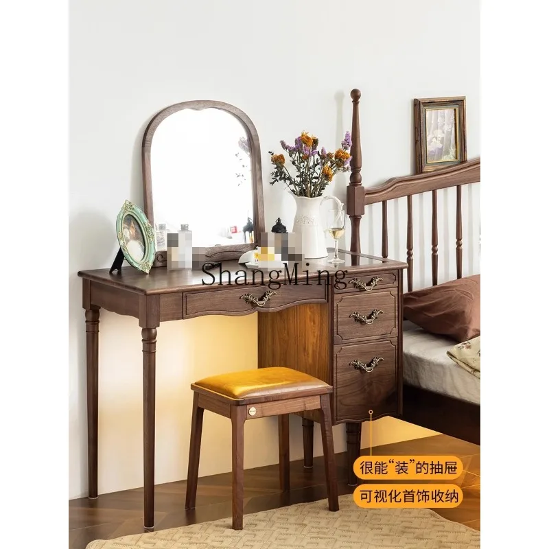 ZYY exquisite advanced retro dresser modern simple bedroom storage small apartment makeup table