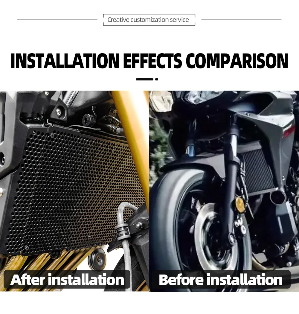 For Yamaha Tracer 7 Radiator Guard Cover 2023 2022 2024 Tracer 700 GT Radiator Grill Cover 2016 - 2021 Tracer 7 GT 7GT 700GT