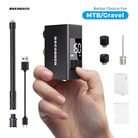 BSCOBBER Mini Air Compressor Cycling Pump for Mountain Bike Tires Portable Bike Tire Inflator with Digital Gauge 150PSI Gravel