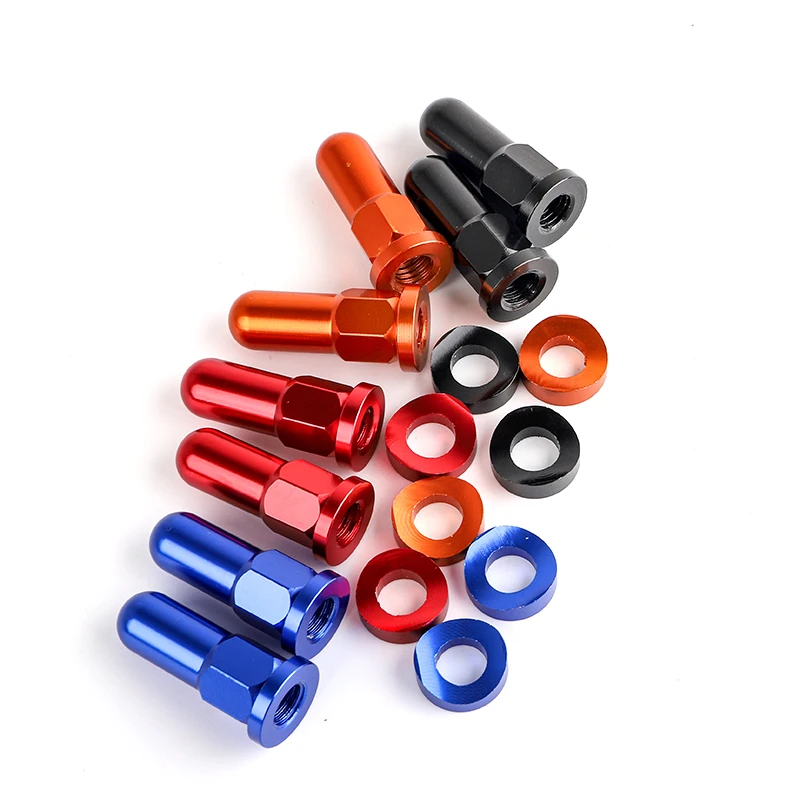 Motocross CNC Valve Cap Dirt Bike Rim Lock Nuts Bolts Spacer For KTM Honda Yamaha YZ250F YZ450F WR250R WR450R WR250F WR450F Part