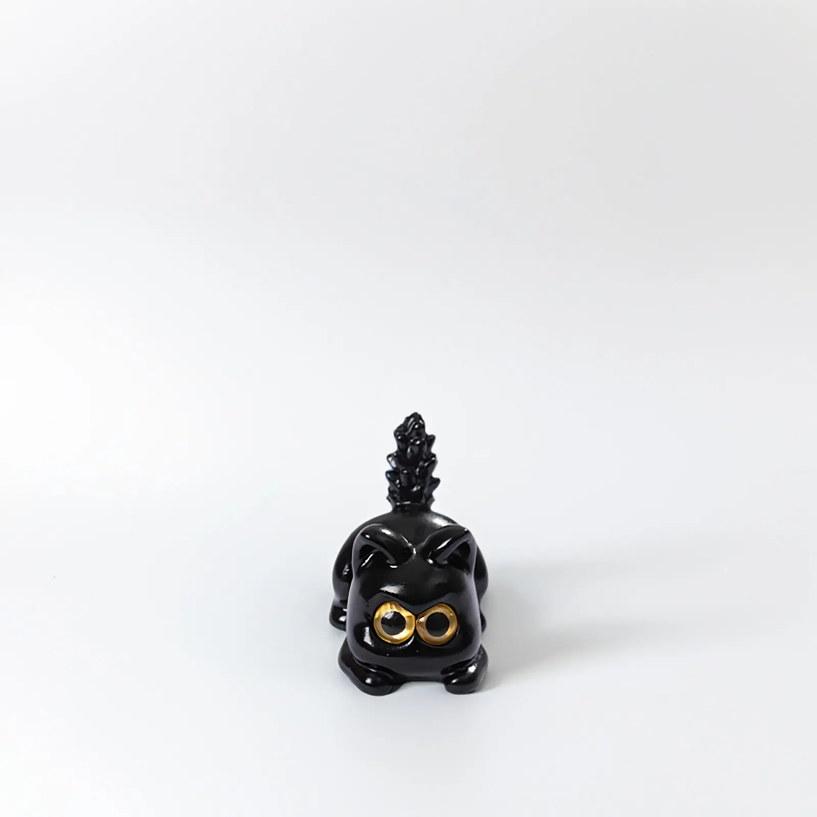 12Pcs Miniature Black Resin Animal Statues Realistic Dog Cat Figures for Fairy Garden Bonsai Cake Topper DIY Terrarium