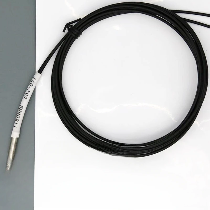 

High temperature 110 ℃ YIBOHNB E32-D51 T51 reflective fiber optic amplifier sensor probe M3 M4