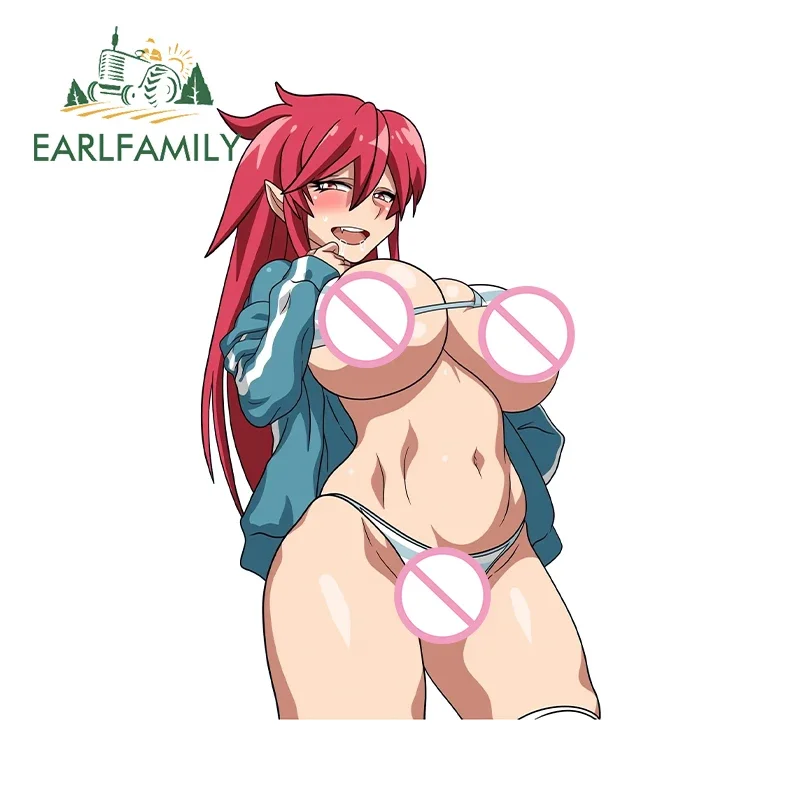 EARLFAMILY 13cm x 7.7cm Wendy Bikini Car Stickers Big Chest Boobs Hentai Breasts Waifu Personality Accessories Waterproof Decals