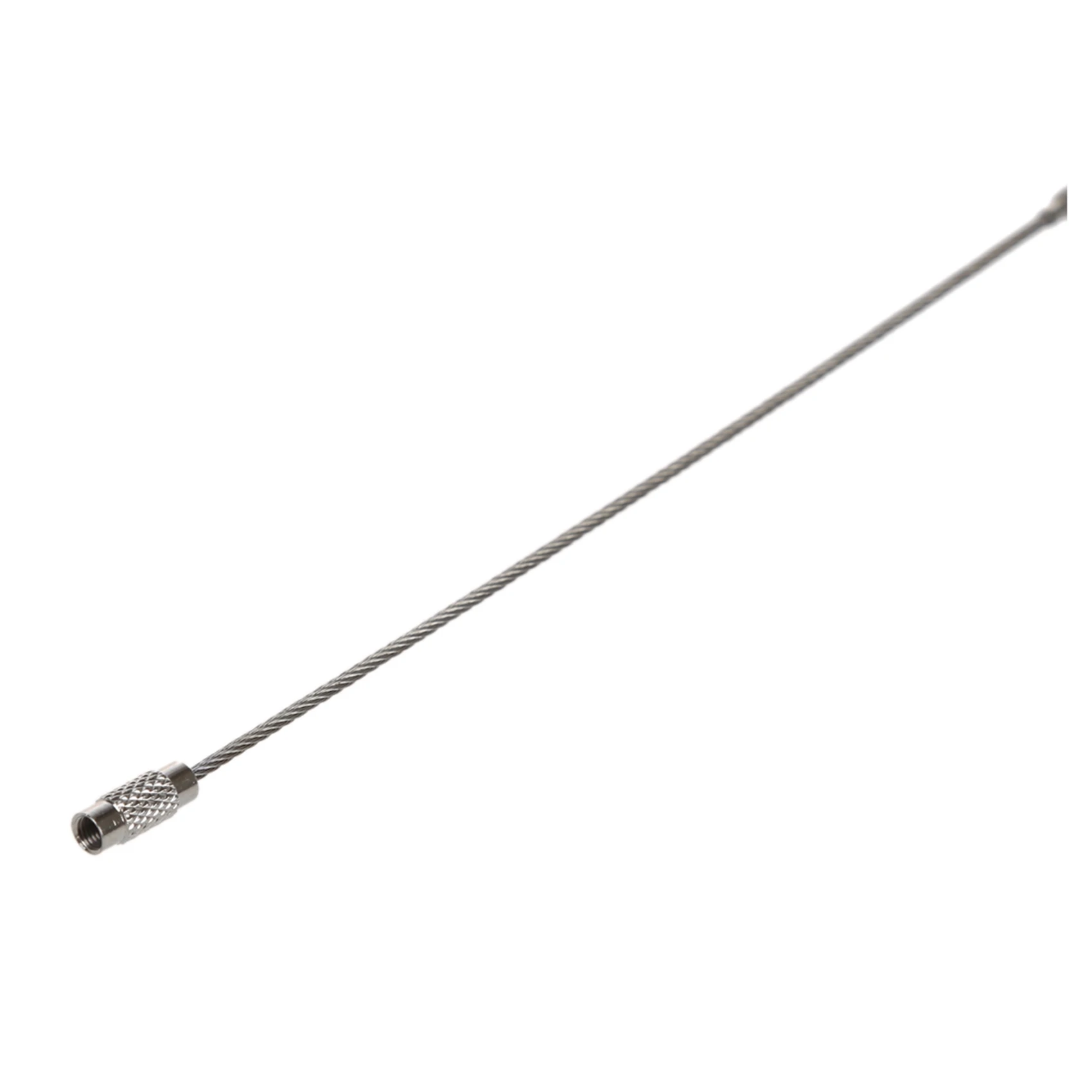 RALCA-200Pcs Stainless Steel Screw Locking Wire Keychain Cable Key Rings Outdoor Accessory