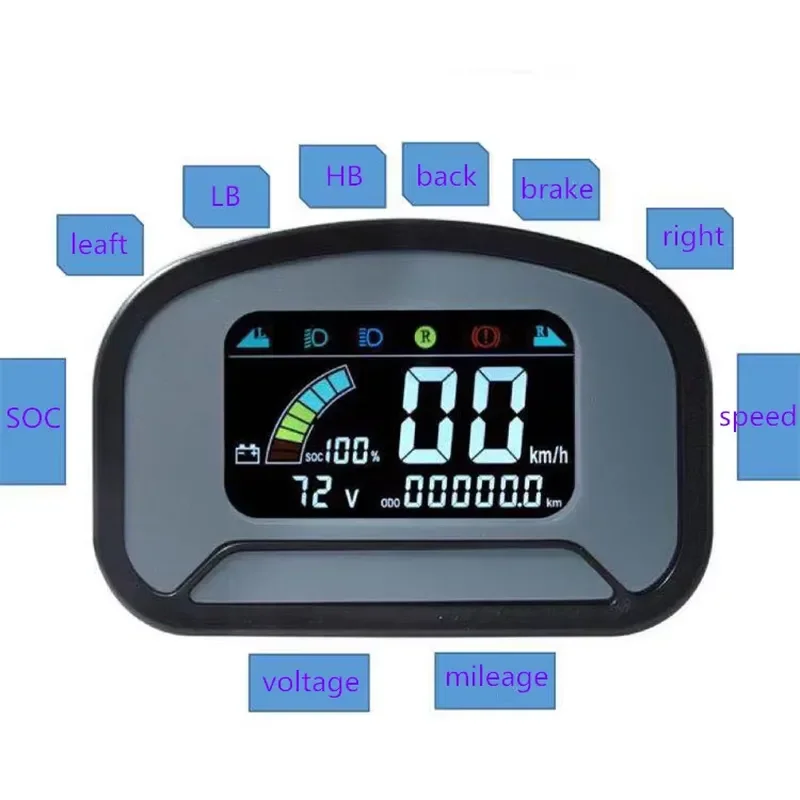 Electric Golf Buggy Battery Display 48v 72v for lvtong Golf Car