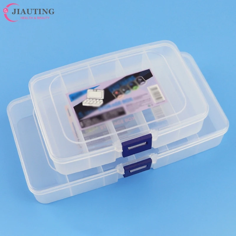 1Pc 5/6 Grids Tattoo Tool Storage Box Needles Storage Box Finger Gloves Eyebrow Razor Blades Tattoo Permanent Makeup Storage Box