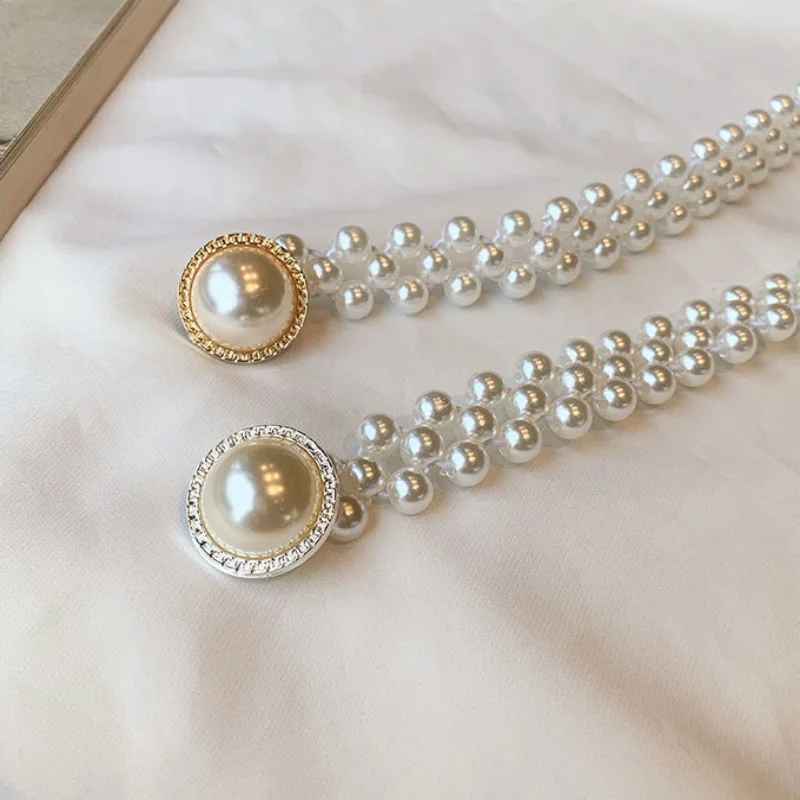 Bruidsparels Strass Riemen voor Vrouwen Feest Kristal Trouwjurk Riem Sjerp Bruiloft Accessoires