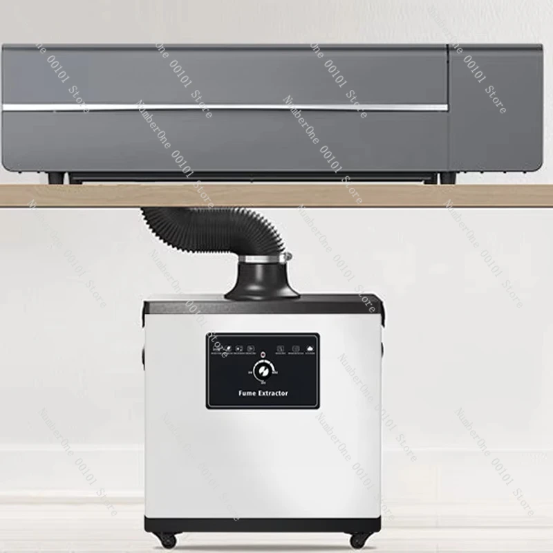 210W Portable CO2 Fiber Laser Cutting and Engraving Fume Extractor Purifier with HEPA Smoke Filter