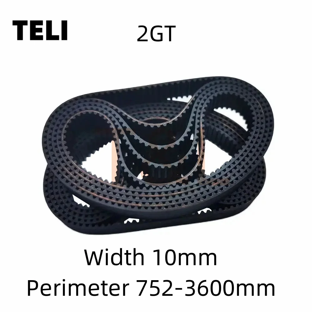 GT2 Timing Belt 2GT Width 10mm Perimeter 752-3600mm