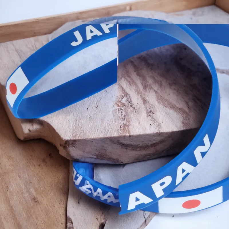 

6 pcs Silicone Wristbands Country Flag Bracelet Soft Comfortable Durable For Sports Games International One Size