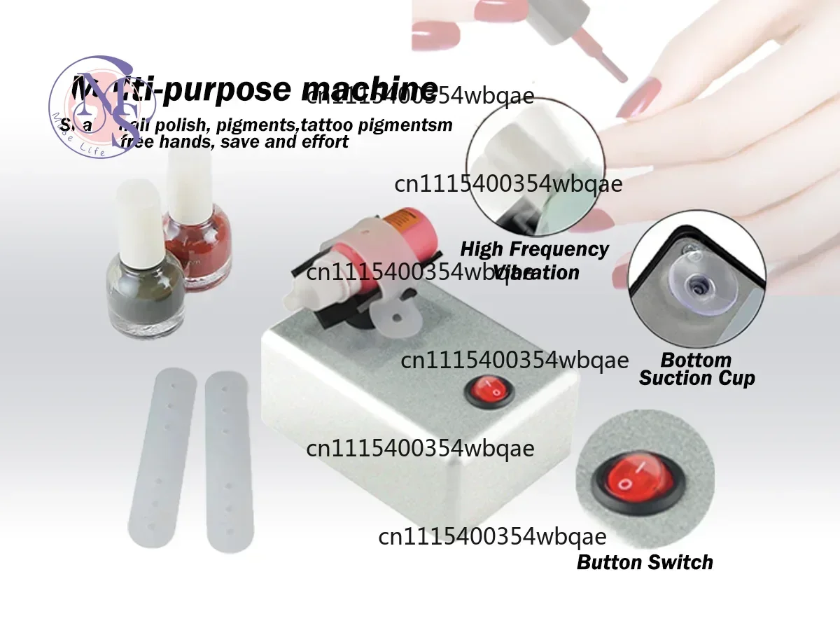 ZOCI-Update version Model Paints Nail Lacquer Shaker Silver Adjustable Shaking Machine Evenly Tools for Nail Art, Tattoo