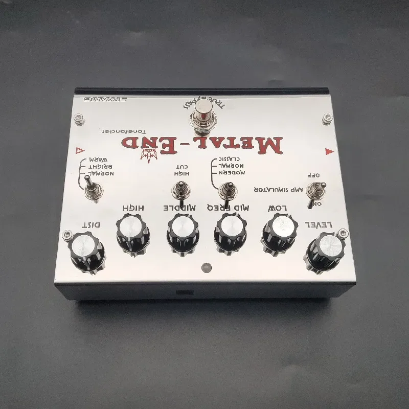 Biyang Tonefancier Metal End King Distortion Electric Guitar Effect Pedal True Bypass Brand New