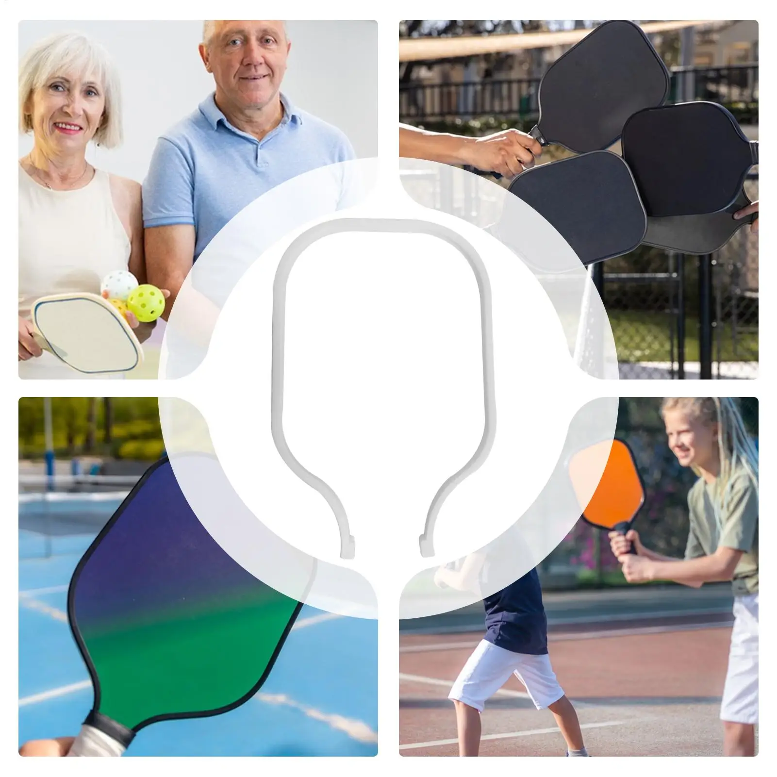 Pickleball Edge Guard Pickleball Paddle Edge Protection Shock Cushioning Weighted Training Aid للمبتدئين والنساء البالغات