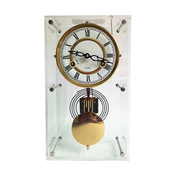 Vintage Mechanical Table Clock Pendulum Wall Clock Luxury Pure Copper Movement Table Watch Desk Clock Bedroom Gift Ideas