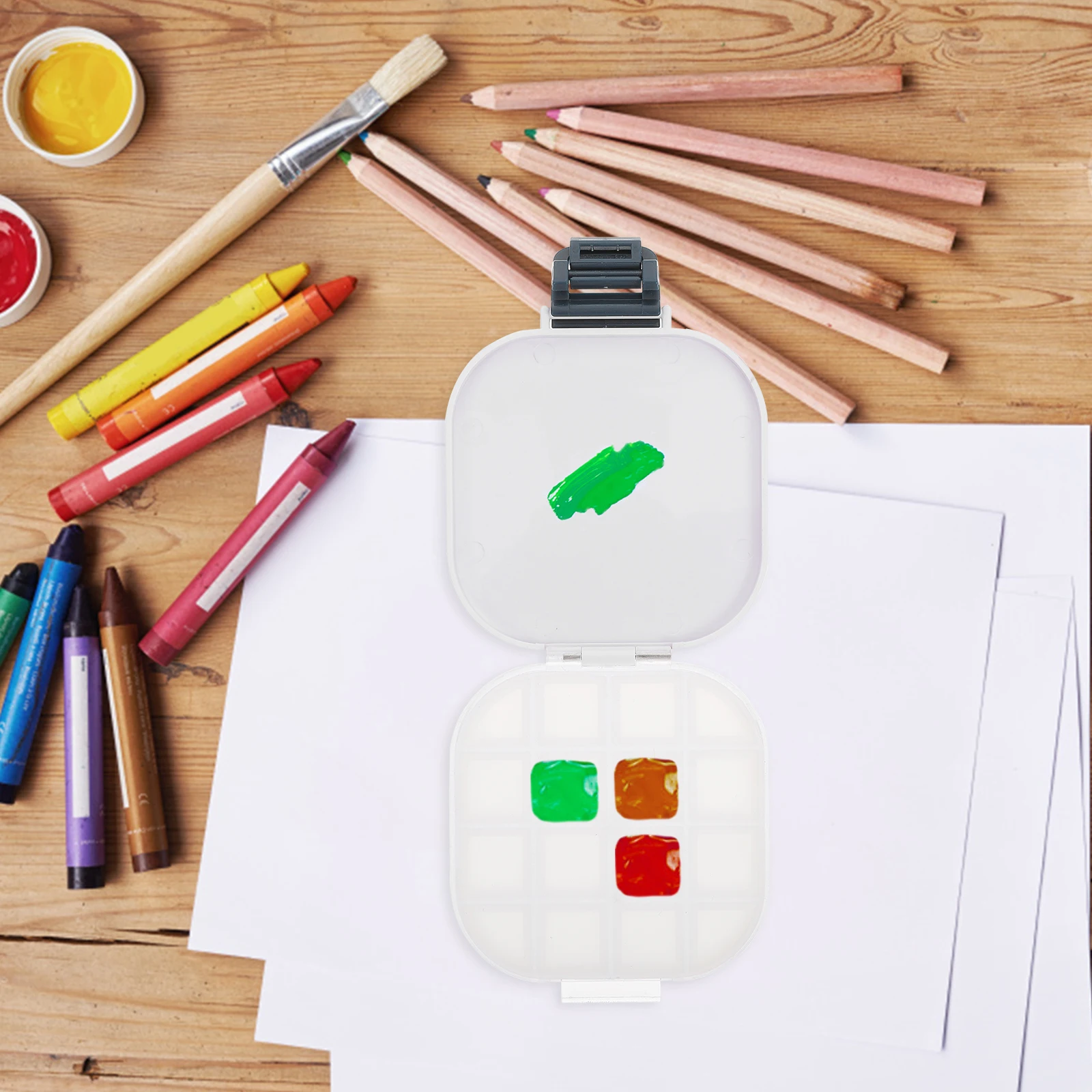 

1 Set Portable Brush Washing Container Color Mixer For Artists Painters Plastic Painting Bucket Pen Washer Tool Kit Art Supplies