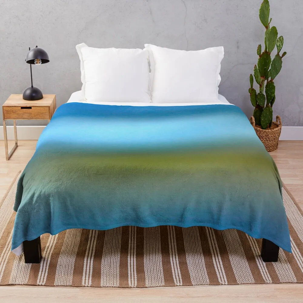 Blue reflections Throw Blanket For Sofa Thin Luxury Brand Blankets