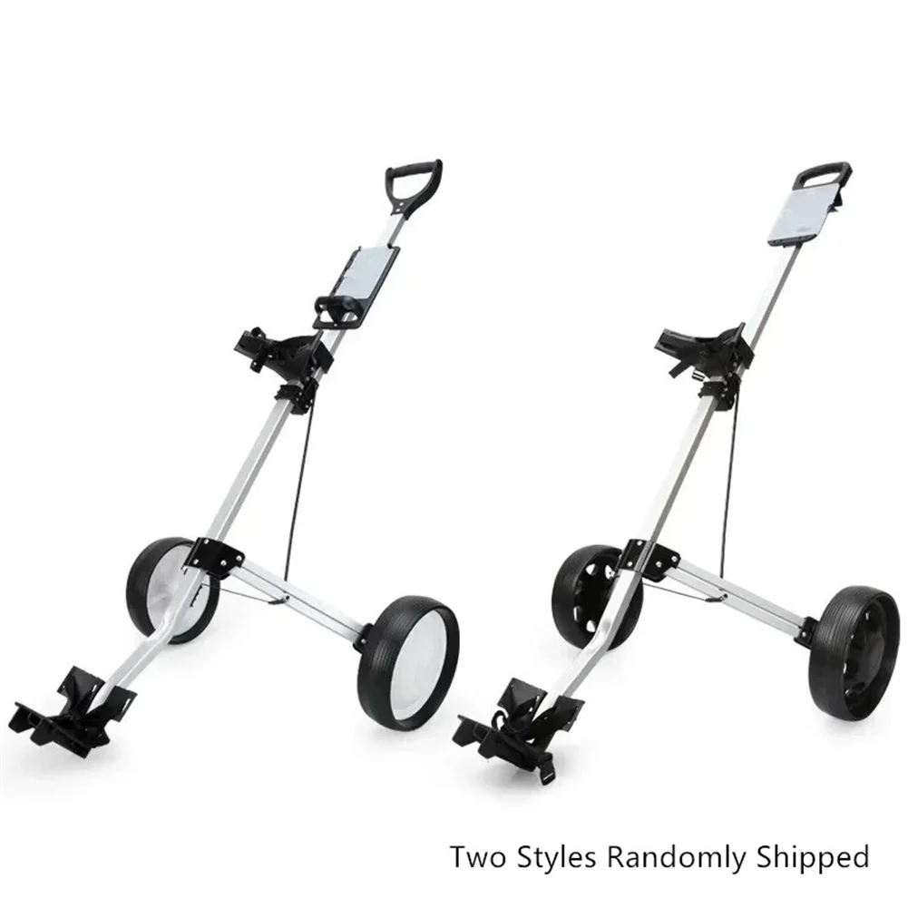 ​​Golf Cart, 2 Wheel Foldable Golf Trolley Push Pull Cart, Convenient Golf Cart Quickly Opened And Closed Upper & Lower Bracket