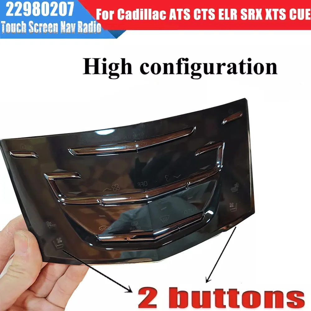 

1Pcs 2 Button System Touch Screen Nav Radio For Cadillac ATS CTS ELR SRX XTS CUE Radio 2013-2019 Car Accessories Wholesale
