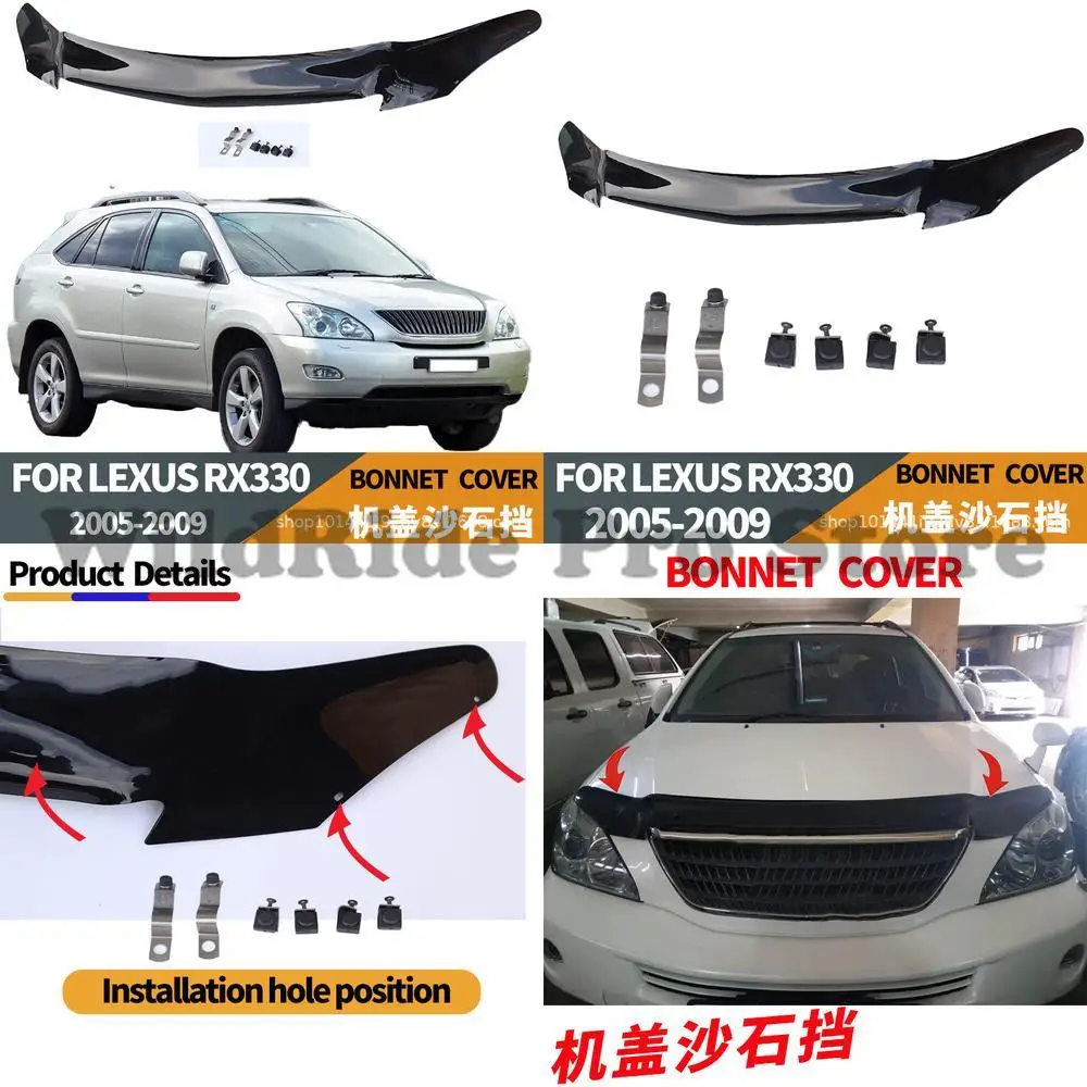 

1 set For Lexus RX330 2005-09 Hood Wind Deflector Stone Guard Automotive Exterior Modification Accessory