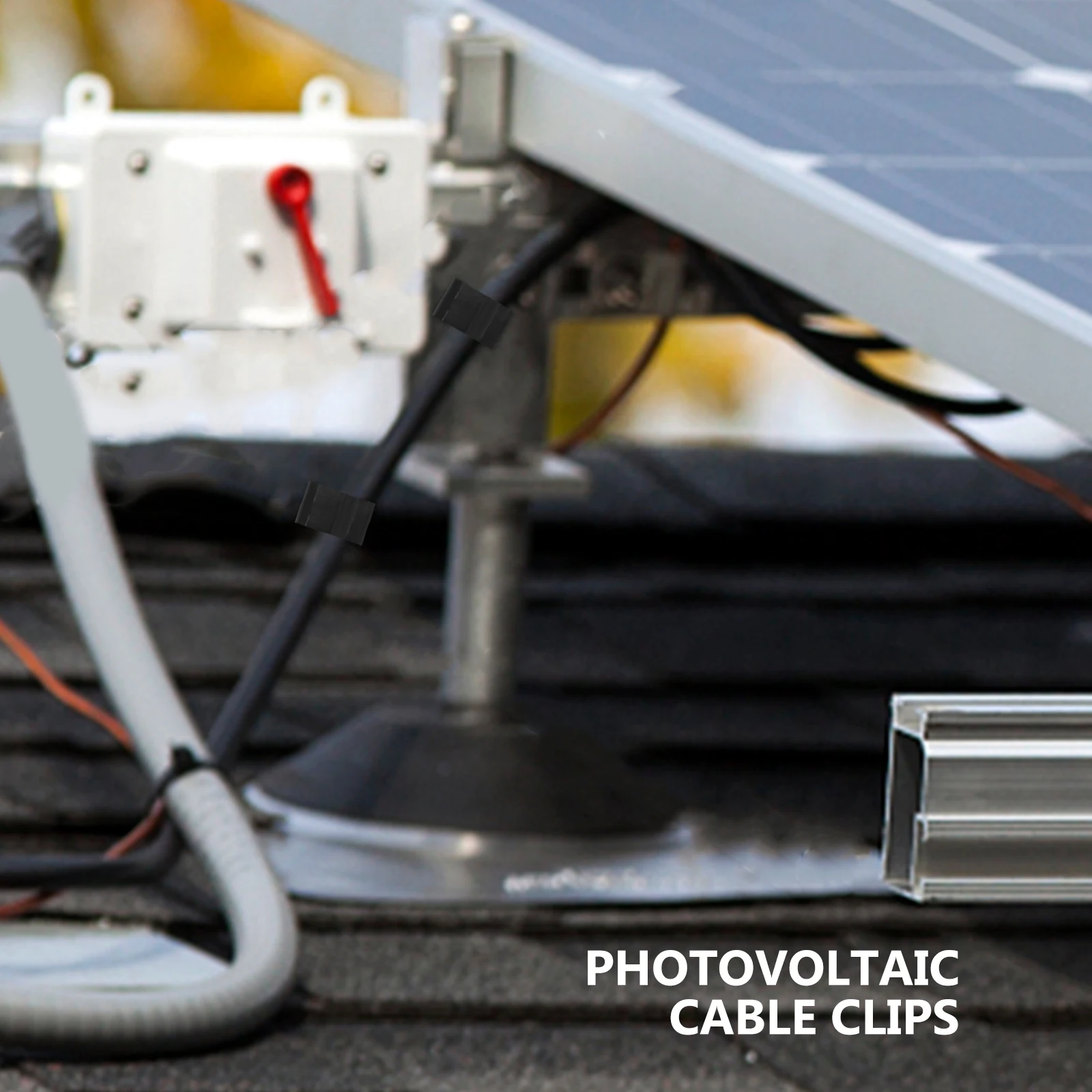 

30Pcs Solar Cable Clips Photovoltaic Cable Clamps Durable ABS Wire Harness Clips for Solar Panel Wire Management