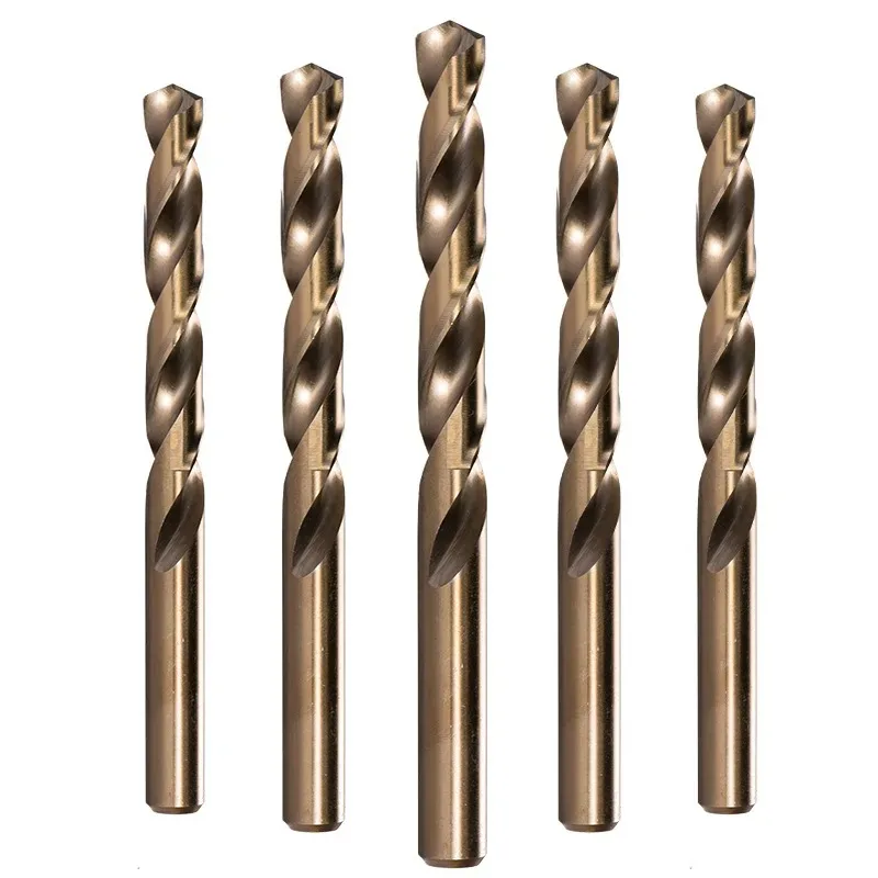 5PCS 1-3mm M35 Cobalt Straight Shank Twist Drill Stainless Steel Metal Iron Aluminum Alloy Perforated Twist Drill hss Wholesale