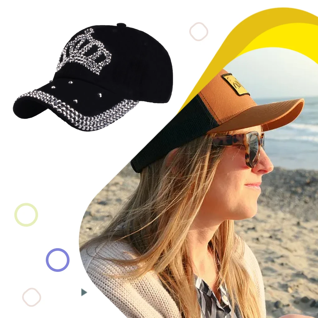 Denim Baseball Cap Breathable Fabric Sweat Absorbing Adjustable Belt Fits All Head Shape Hat