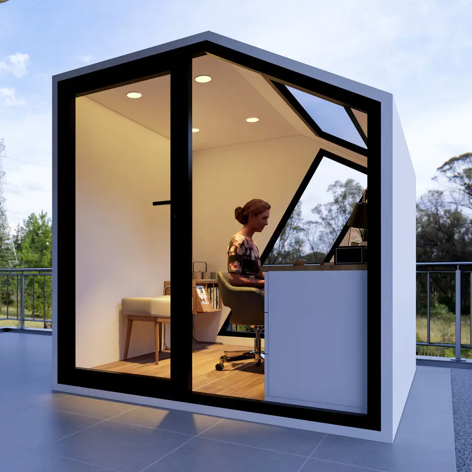 Luxo portátil Office Pod, Prefab Mini casa, Casa modular personalizada, Apple Cabin Container Home,Home stay Pod