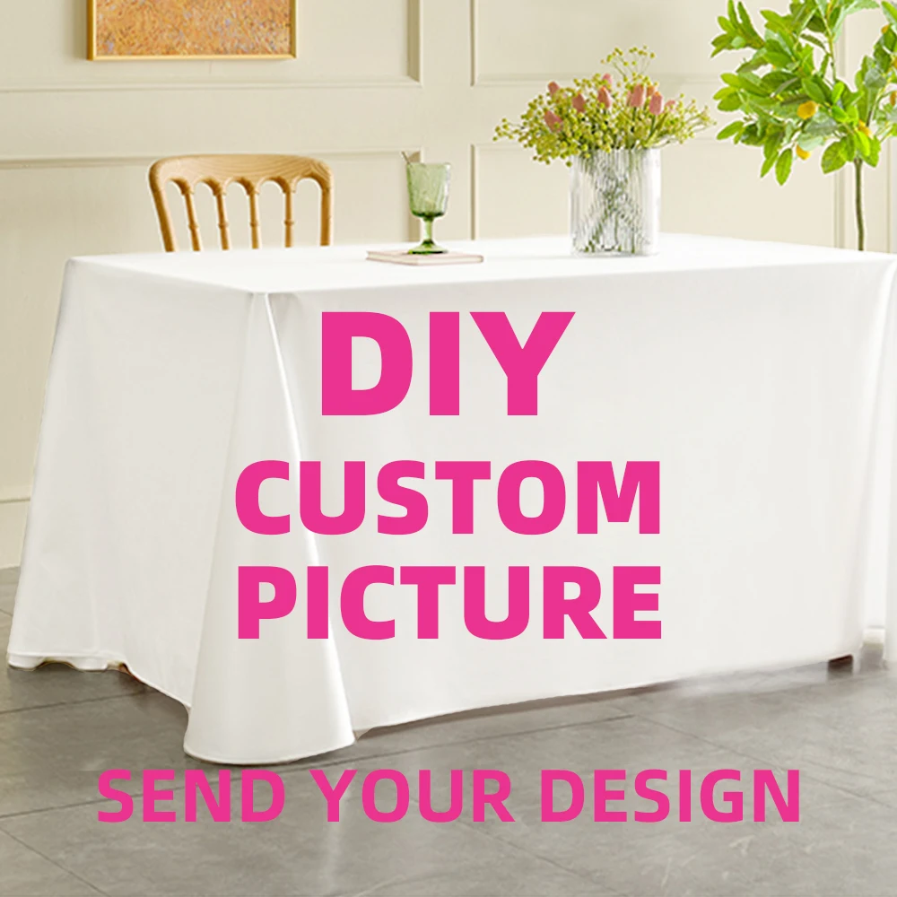 Customized tablecloth coffee, durable tablecloth for kitchen and restaurant, party, banquet, holiday tablecloth