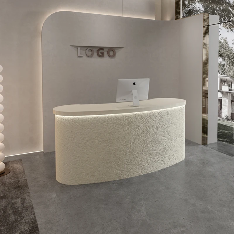 

Designer Modern Reception Desk with Storage Cabinets for Business Office Front Lobby Furniture Hotel Check In Counter