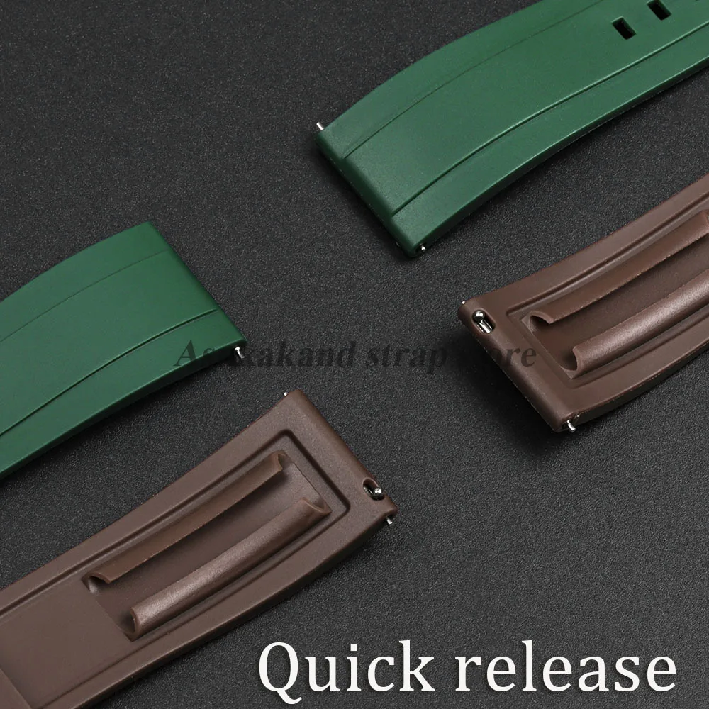 20mm 22mm 24mm Silicone Watch Strap for Seiko for Rolex for Omega Quick Release Watchbands Rubber Women Men Tropic Accessories image 3
