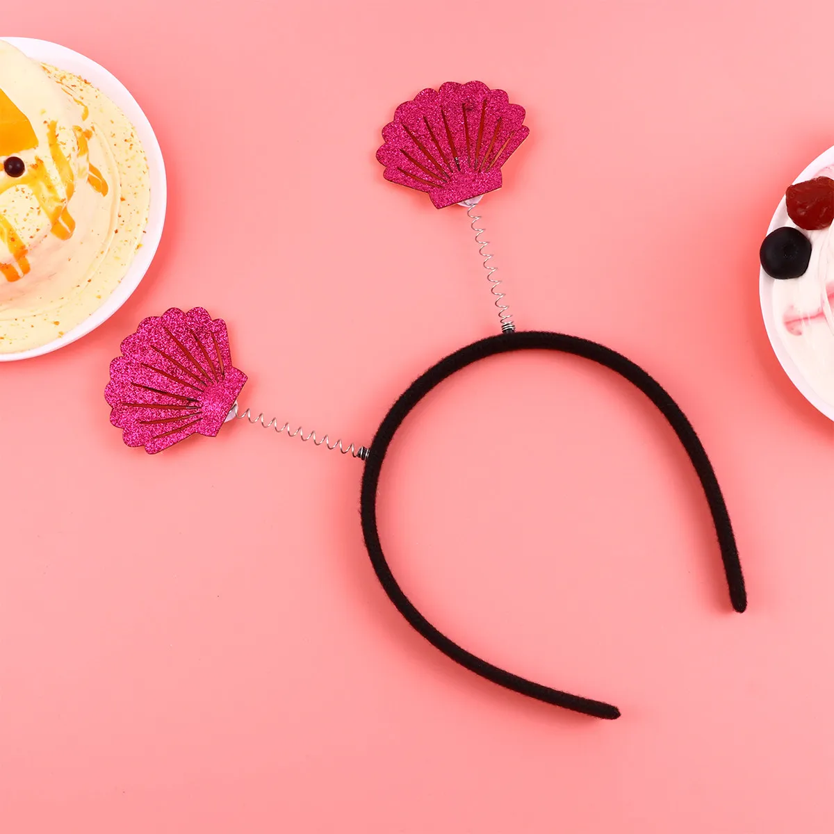 3Pcs Stylish Shell Headbands Premium Material Soft Lightweight Fun Happy Atmosphere Cosplay Festival Birthday Party Hair Hoops view 2