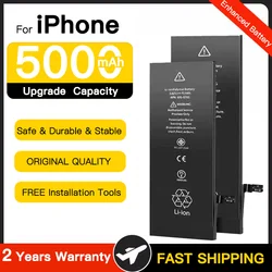 Real High Quality 0 Cycles Battery For iPhone SE 2 6 6S 7 8 Plus X XR XS 11 12 13 14 Pro Max Mobile Phone Replacement Batteries