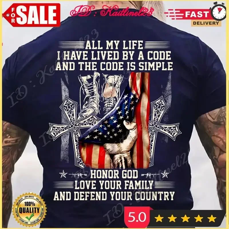 all my life i have lived by a code and the code is simple honor God love your T shirt