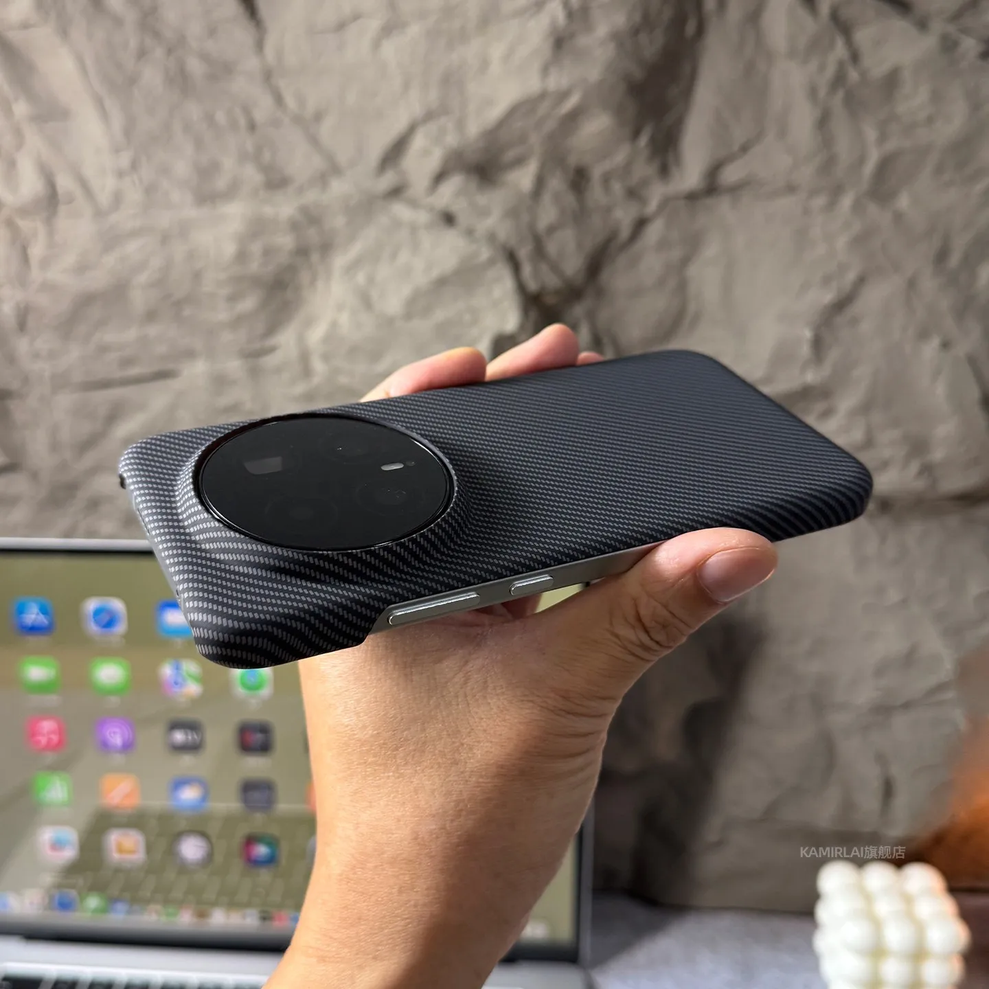 Etui na Honor Magic8 Pro, matowe, twarde, z teksturą włókna węglowego, ochronne, obudowa na telefon Honor Magic7 Pro, bumper. — zdjęcie produktu 6