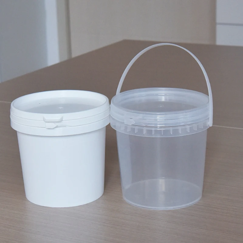 Thicken Food Grade 500ml  Plastic Bucket for Milk Tea Pickle Takeaway Bucket With Lid Storage