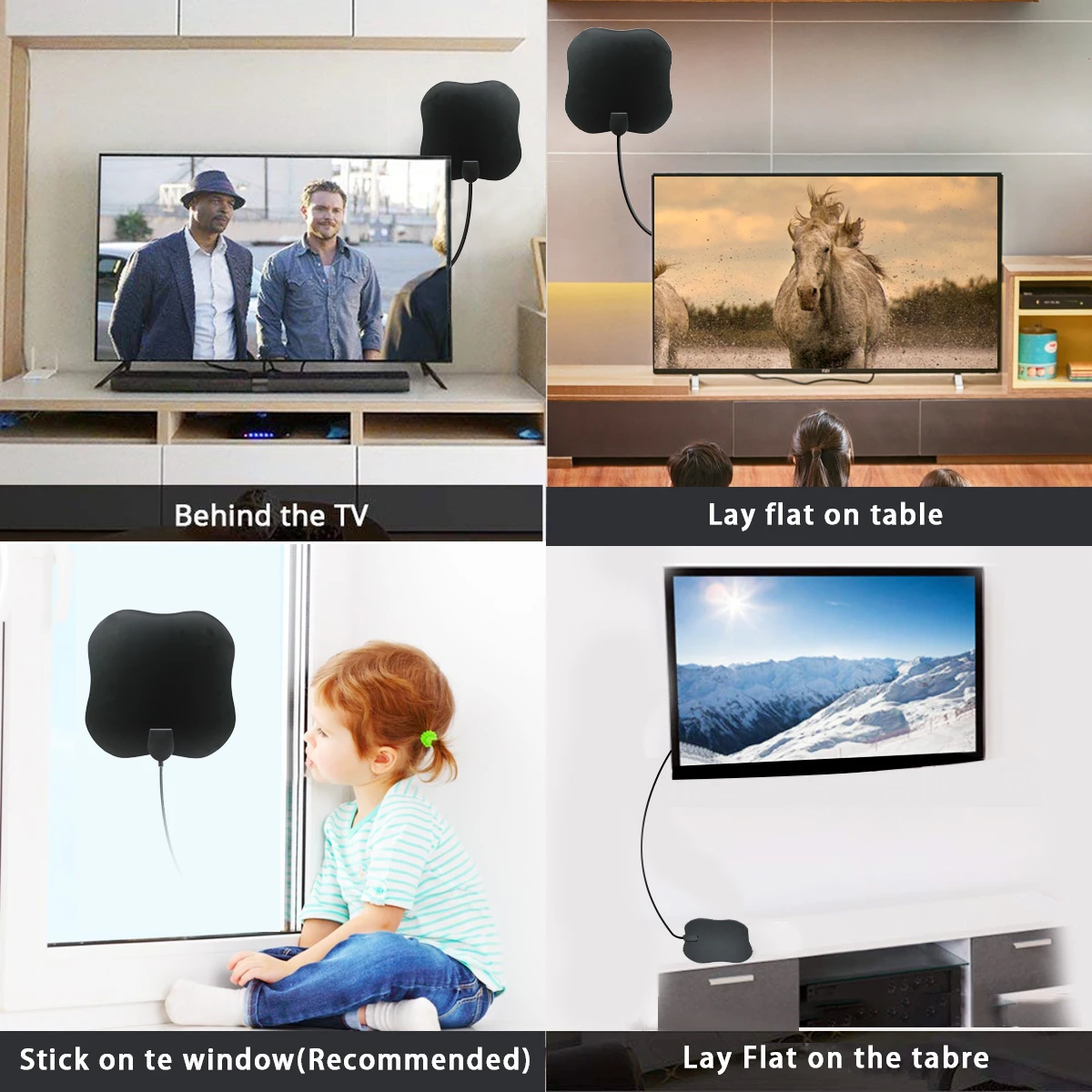 ในร่มเสาอากาศทีวีดิจิตอล ATSC HDTV HD DVB-T2เสาอากาศทีวี