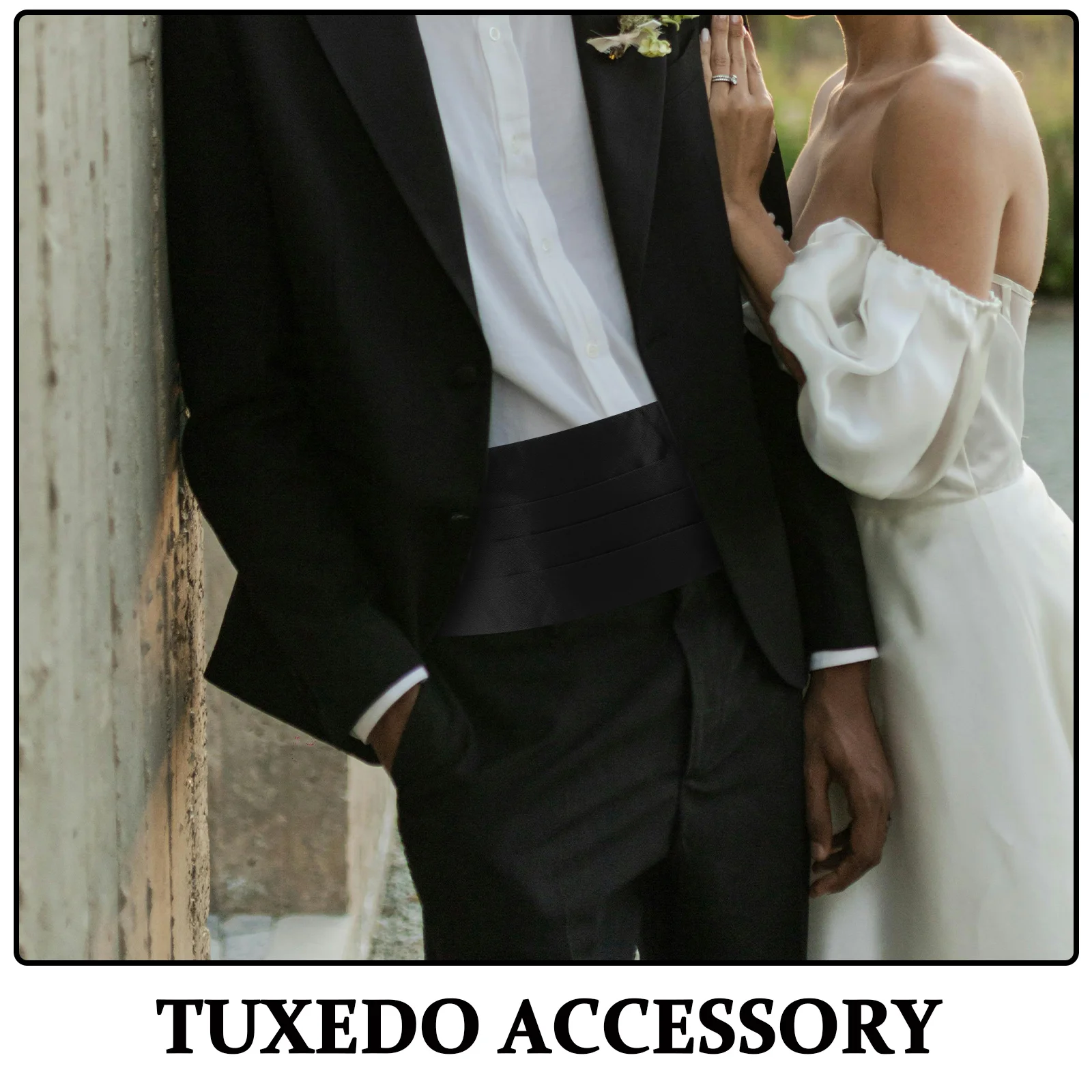3 Stuks Heren Buikband Strikje Verstelbare Tuxedo Tailleband Bruiloft Formele Pochet Set Heren Buikband