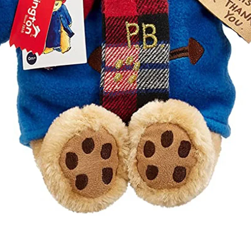 12cm Original Classic Paddington Bear Plush Toy Kawaii Small Bear Portable Handbag Stuffed Dolls High Quality Children Gifts