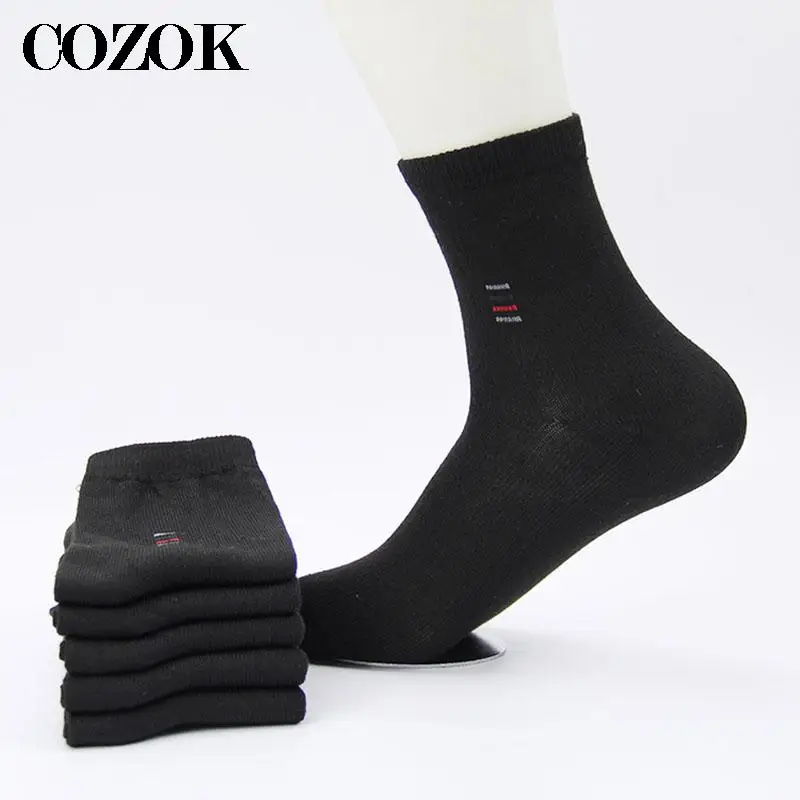 10 stücke = 5 Paar Herren Socken Klassische Business Marke Calcetines Hombre Socken Männer Hohe Qualität Baumwolle Casual Mode Socke atmungsaktiv