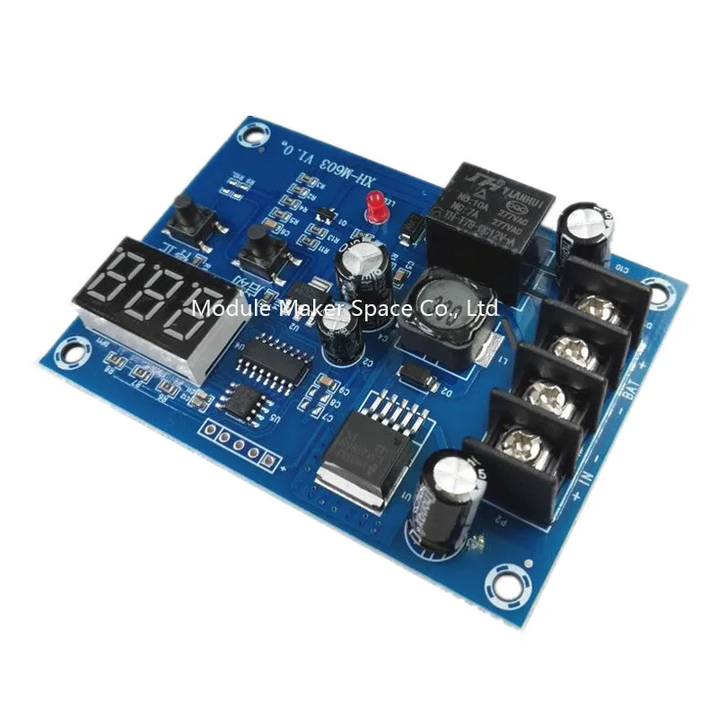 XH-M603 Modulo di controllo della carica Scheda di protezione dell'interruttore di controllo del caricabatteria al litio di stoccaggio 12-24V con display a LED
