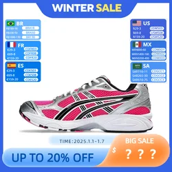 Asics Gel-Kayano 14-schoenen met ronde neus, antislip, draagbare lage hardloopschoenen, unisex, zilverroze