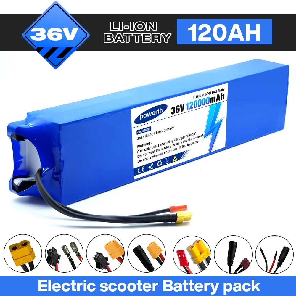 

Аккумуляторная батарея 2026 Advanced 10S3P 36V 120000mAh для электросамоката, литий-ионный аккумулятор 18650 для электросамоката M365, 36В