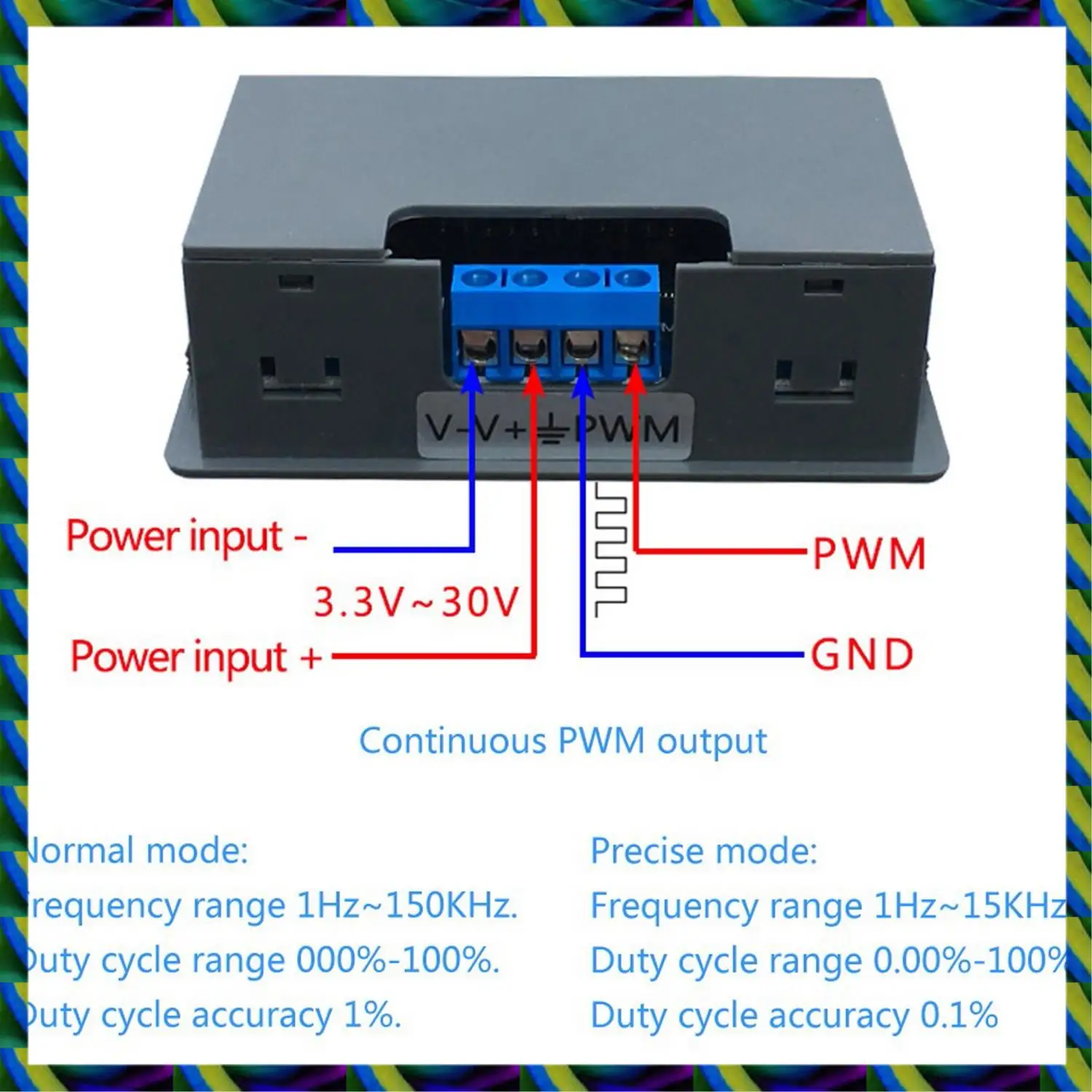 Daily 2 Pcs 1HZ-150KHZ Digital Display PWM Pulse Frequency Duty Ratio Square Wave Rectangular Signal Generator Gray & Black