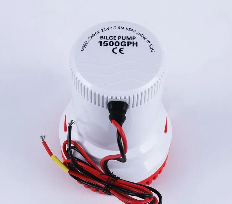 Bilge Pump Mini Boat Pumps 12V 24V 1500GPH 2000GPH Submersible Kayak Rule Water 24 Volt Garden Rinse Car Wash Bath