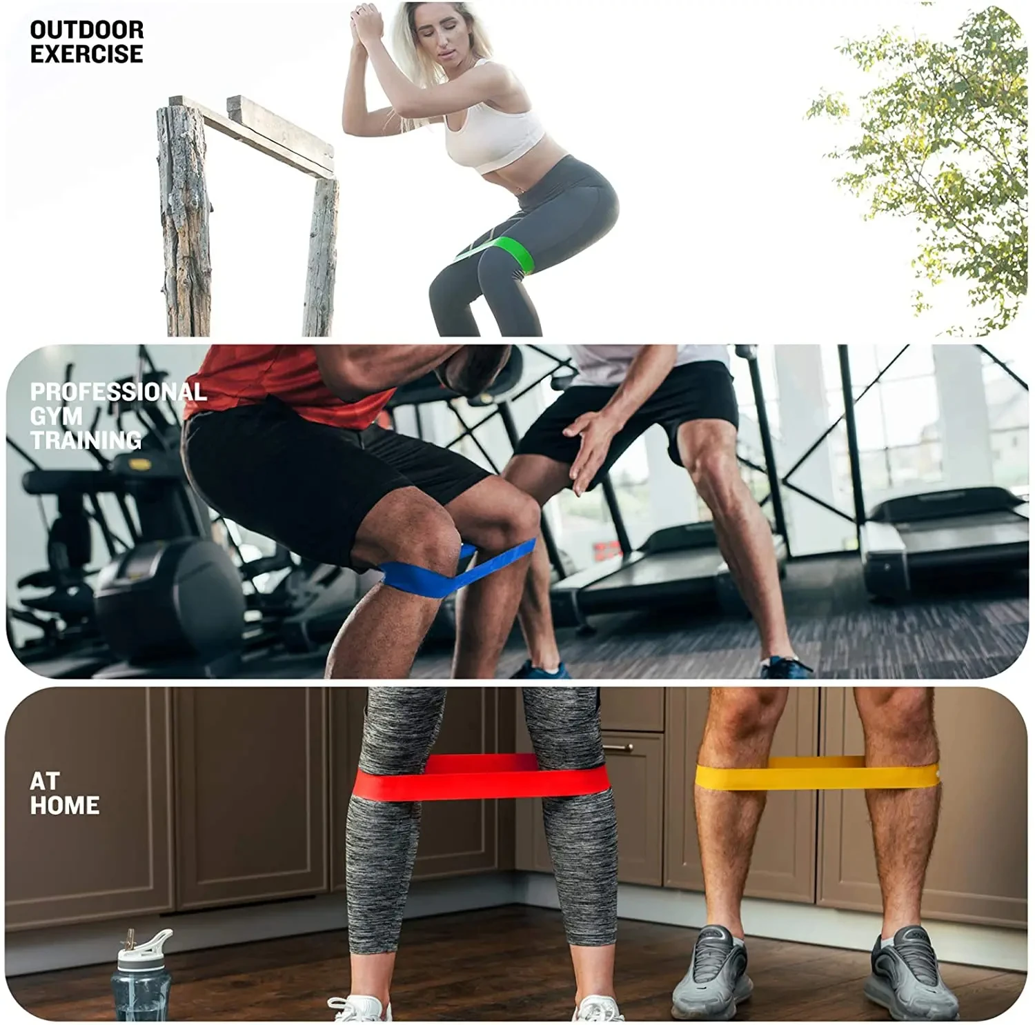 Fitnessstudio mit elastischen Bändern, Fitness-Trainingsgeräte, Yoga-Widerstandsbänder, Übungsvolumen, Fitnessstudio-Training, Bodybuilding, Pilates – Detail 14