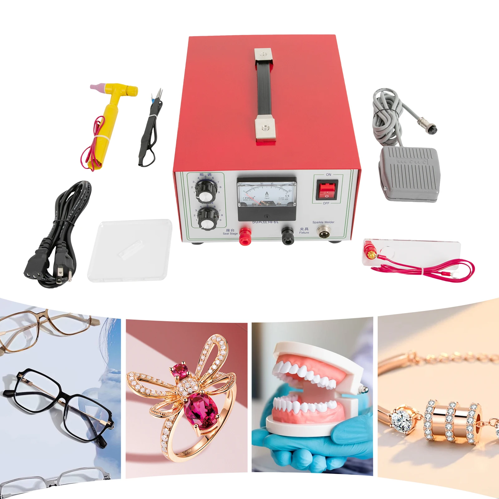 Multi Functional Jewelry Handheld Small Spot Welding Machine Laser Welding Machine Gold Silver Copper high-power Glasses